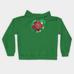 Flower tentacles Kids Hoodie